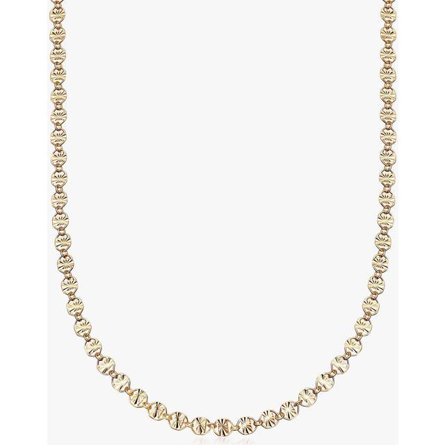 Treasures Sunburst Chain 18ct Gold Plated Necklace TN06_GP