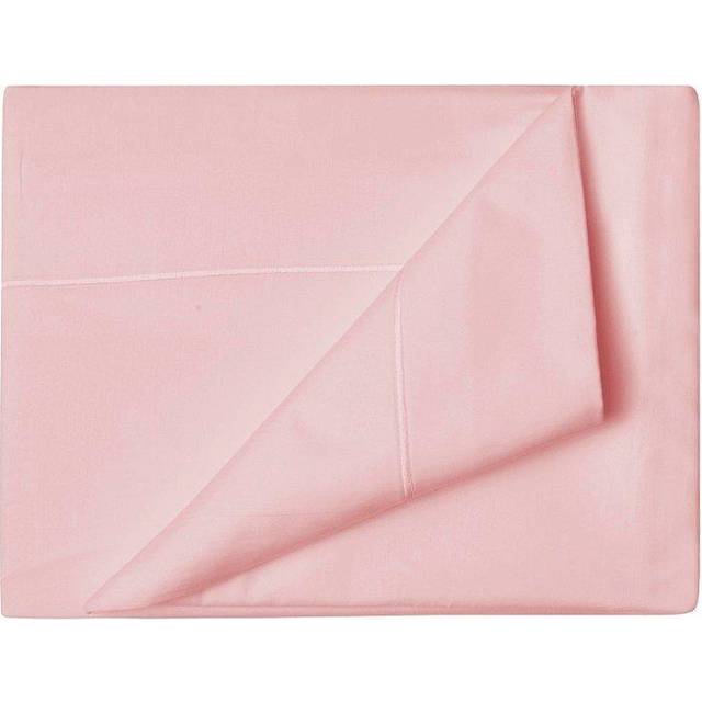 Plain Dye 400 Thread Count 100% Cotton Flat Sheet - Blush (Super King (6&#39;))