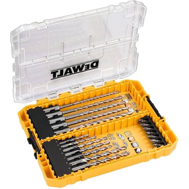 DT70754 19 Piece Mixed Drill Bit Set Masonry sds Medium Tough Case Tstak - Dewalt