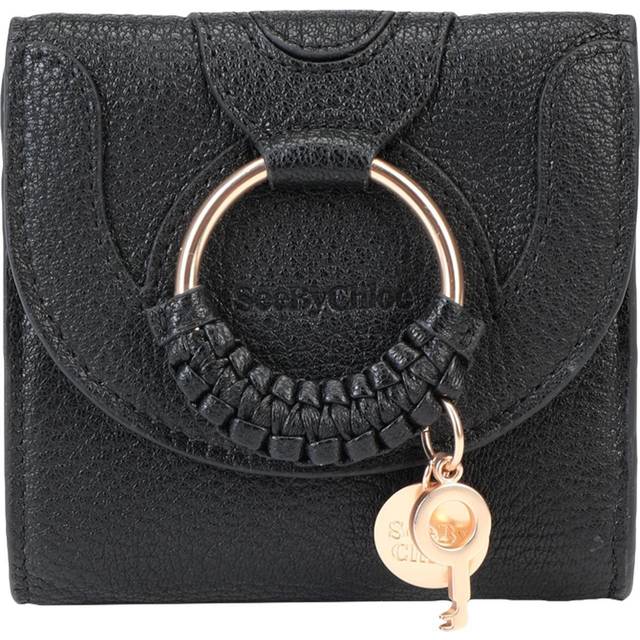 See By Chloe Hana Square Leather Compact Wallet - Yellow (Size W 4.1  x H 3.9  x D 1.2)