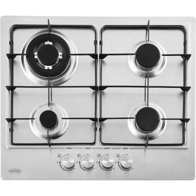 BELLING GHU603RI STA 60 cm Gas Hob - Stainless Steel, Stainless Steel