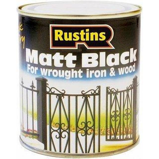 Rustins BLAM2500 Matt Black Paint Quick Drying 2.5 Litre