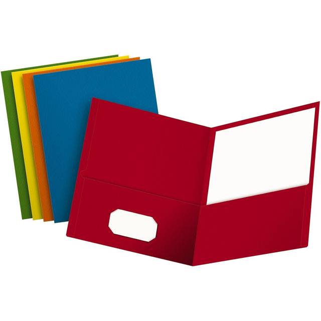 Oxford Twin-Pocket Folder  PORTFOLIO LTR 2 PCKT AST