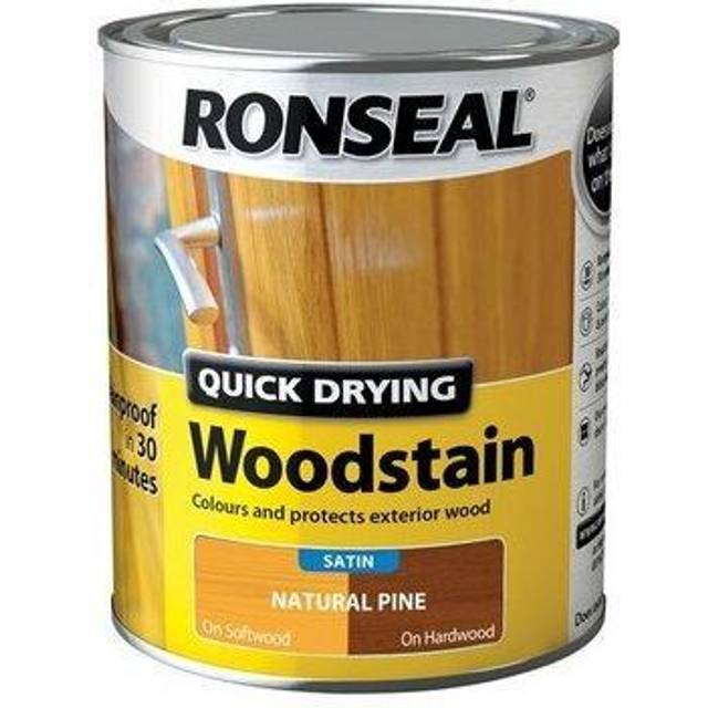 Ronseal Quick Dry Satin Woodstain Natural Pine 750ml