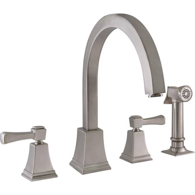 Design House 522110 Torino Kitchen Faucet with Sprayer  Satin Nickel