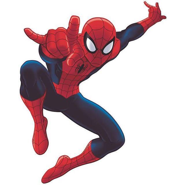 RoomMates Marvel Ultimate SpiderMan Giant Peel and Stick Wall Decals by RoomMates  RMK4831GM  Red  Blue  Yellow