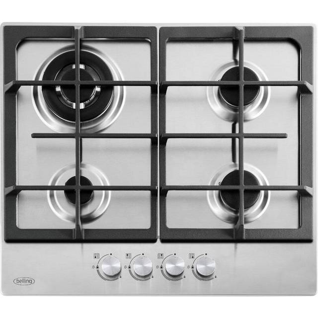 Belling GHU603CI Stainless Steel 4 Burner Gas Hob