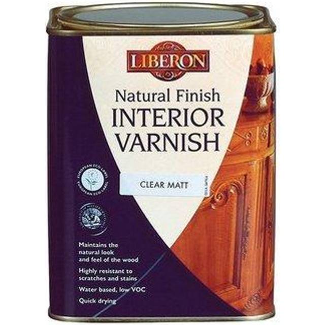 Liberon 126900 Natural Finish Interior Varnish Clear Satin 1 litre
