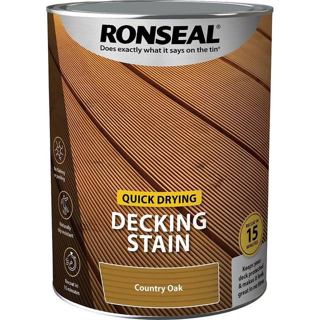 Ronseal Quick Drying Decking Stain Country Oak 5 litre 39084
