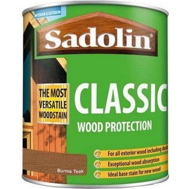 Sadolin Classic Burma Teak All Purpose Matt Finish Woodstain 1L - Brown