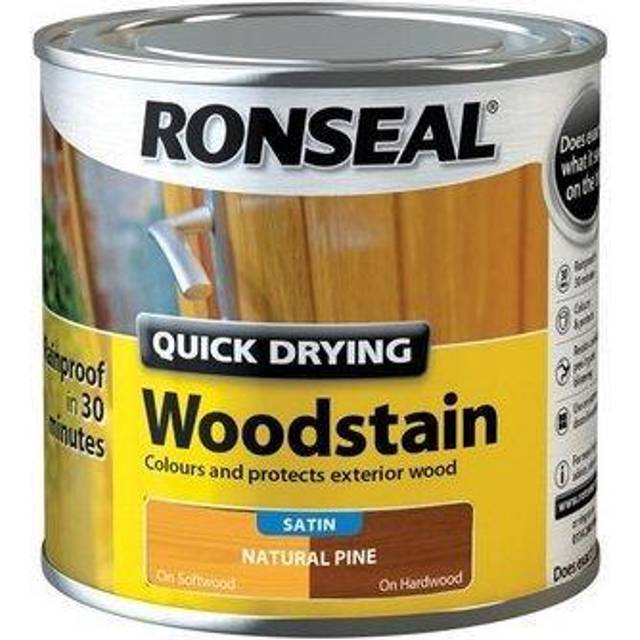 Ronseal 37535 Quick Drying Woodstain Satin Natural Pine 250ml