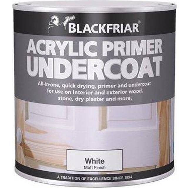 Blackfriar - Quick Drying Acrylic Primer Undercoat White 500ml