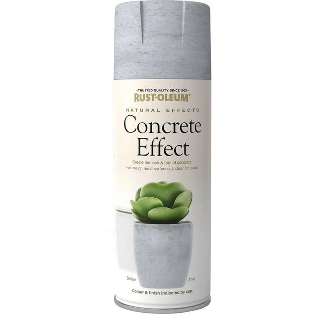 Rust-Oleum Concrete White Grey Spray Paint 400ml