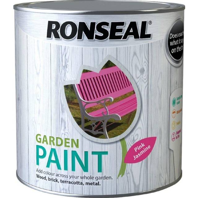 Ronseal Garden Paint, Pink Jasmine 2.5L, For Sheds, Fences, Brick and Terracotta, Paints, Shed Paint, Fence Paint, Garden Furnit