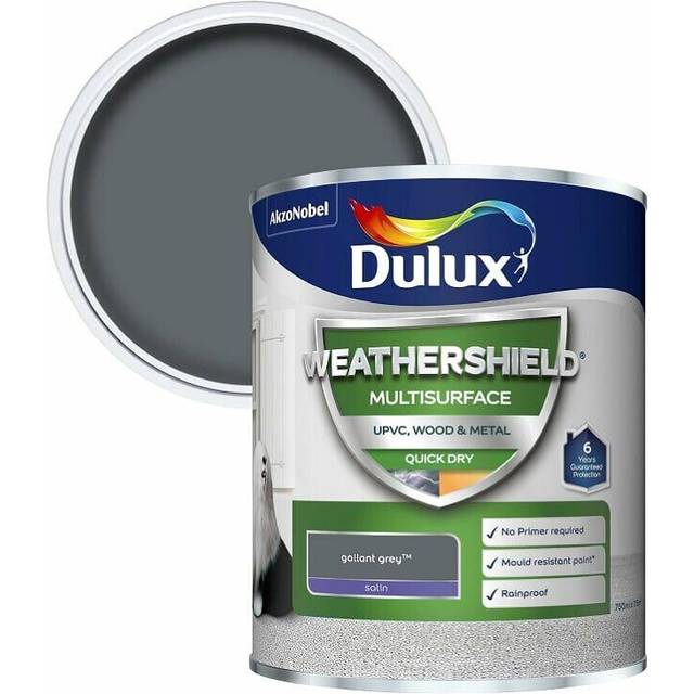 Dulux Weathershield Multi Surface Paint - Gallant Grey - 750ml