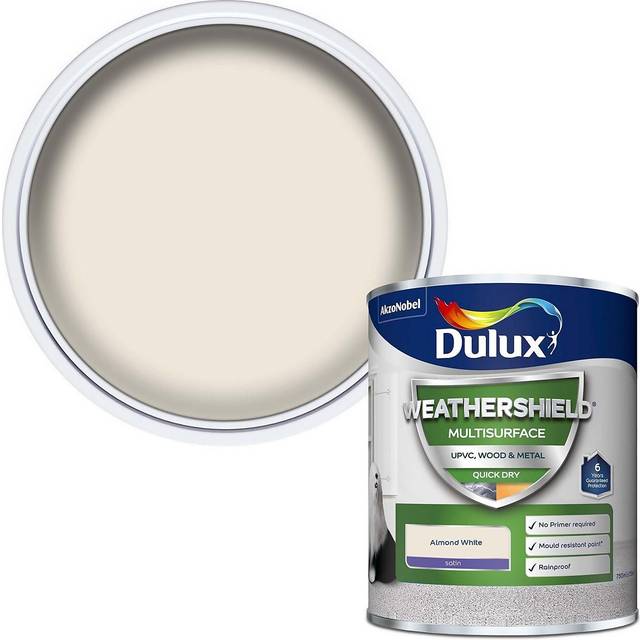 Dulux Weathershield Multi-Surface Paint - Almond White - 750ml