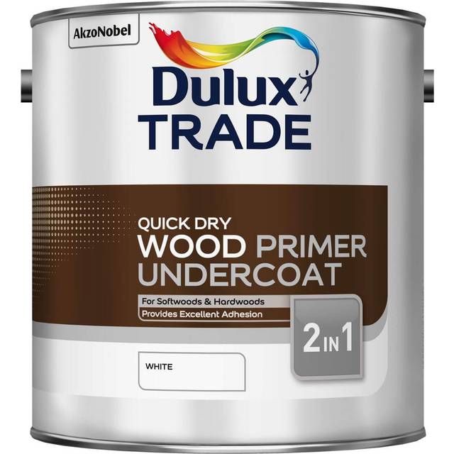 Dulux Trade Quick Dry Undercoat, White 2.5L, A Water-based Undercoat, Primers, Door Primer, Furniture Primer, Window Primer, Jo