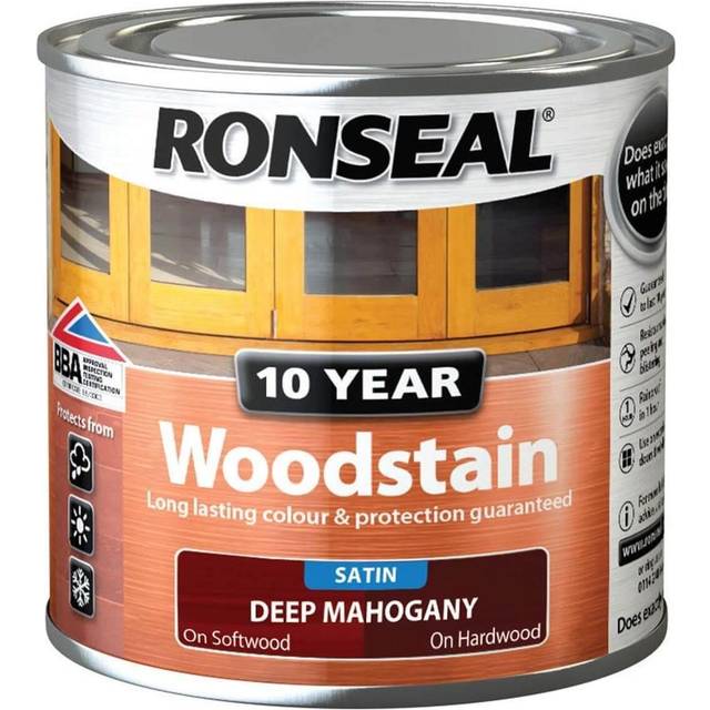 Ronseal 10 Year Wood Stain Deep Mahogany 250ml