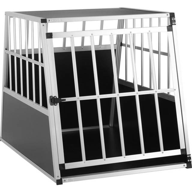 Dog Car Crate L Aluminium 90x66x72cm