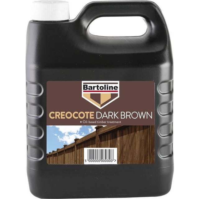 4L BARTOLINE DARK BROWN CREOCOTE OIL BASED WOOD TREATMENT