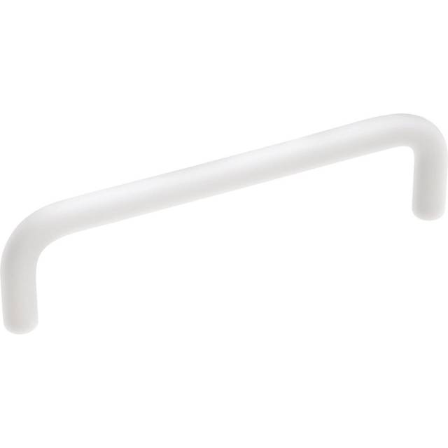Hickory Hardware 1 Pack Solid Core Kitchen Cabinet Pulls  Luxury Cabinet Handles  Hardware for Doors & Dresser Drawers  4 Inch Hole Center  White  Wir