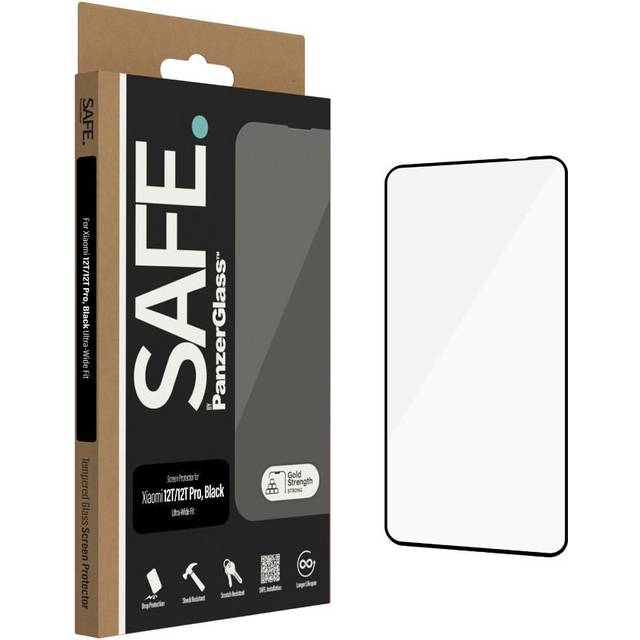SAFE by PanzerGlass pansarglas, Xiaomi 12T / 12T Pro, svart ram