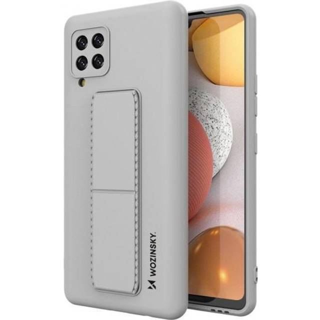 Wozinsky Kickstand Silicone Skal Samsung Galaxy A42 5G - Rosa