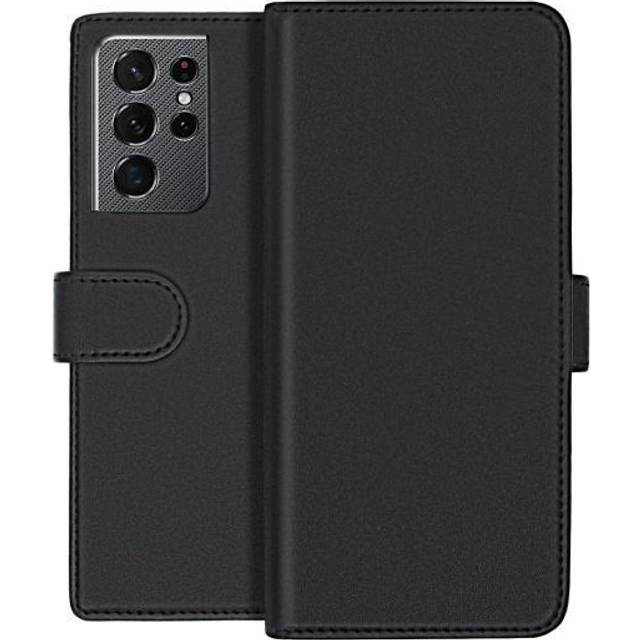Samsung Galaxy S21 Ultra Magnetiskt Plånboksfodral - Svart
