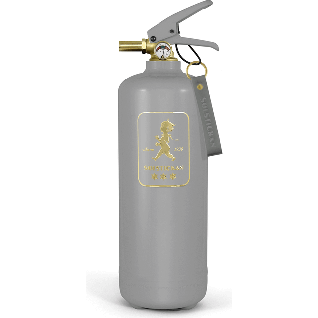 Solstickan Design Solstickan brandsläckare 2 kg Design Edition grå-guld