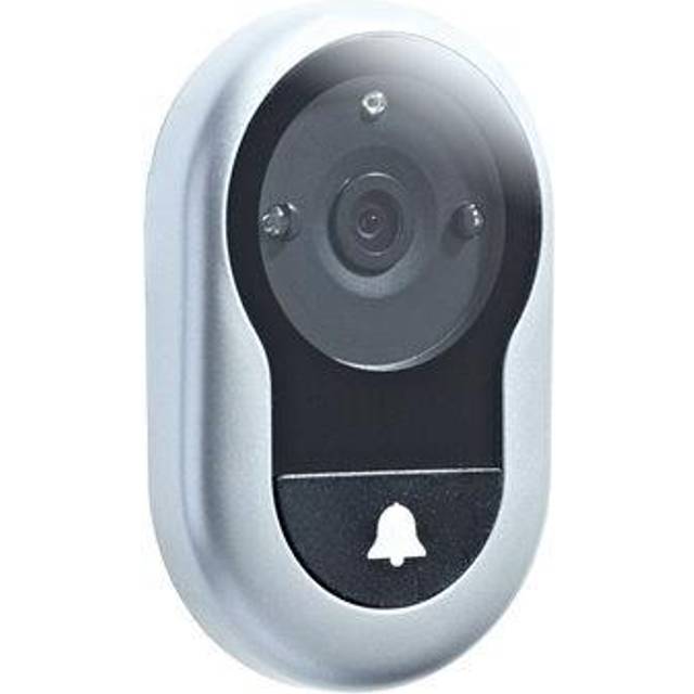 Yale Digital elektronisk automatisk avbildning kikare 45-4500-1440-00-6011, silver, direktvy, högkvalitativ kamera, 105° betraktningsvinkel, bildinspelning, integrerad dörrklocka