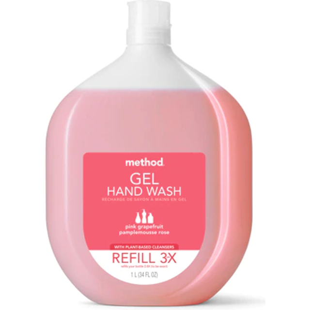 Method Gel Hand Soap Refill Pink Grapefruit 34 Ounce 1 pack Packaging May Vary