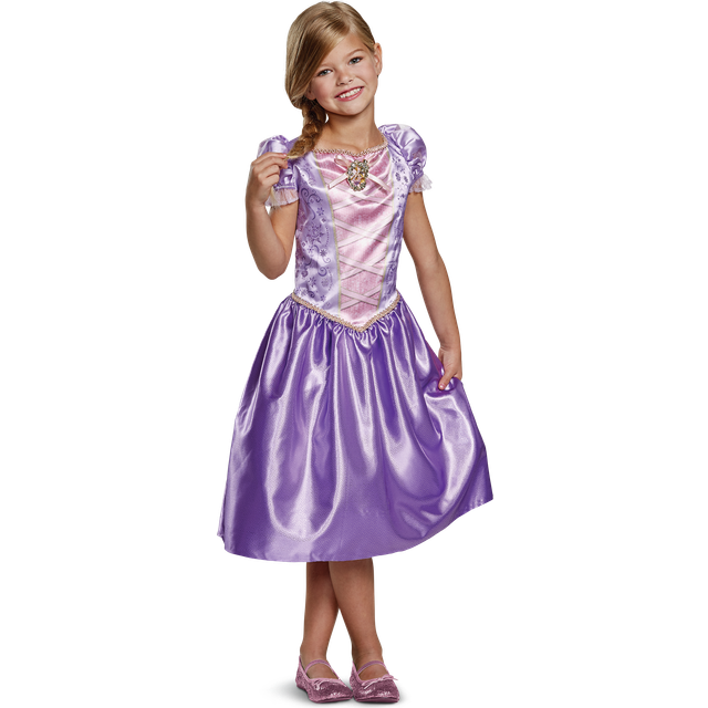 Disguise Disney Klassisk Rapunzel-utklädnad för flickor, storlek XS