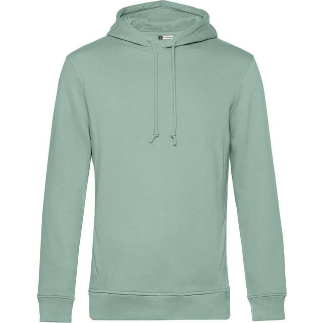(XS, Sage Green) B&C Mens Organic Hoodie