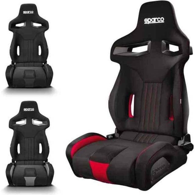 Sparco Sport Seat R333 – svart/grå – lutningsbar