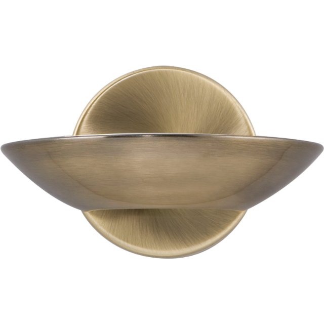 Searchlight 3209AB Led Uplight Wall Bracket Antique Brass Frosted Glas