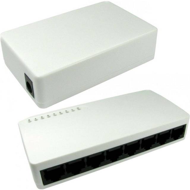 8 port way 10/100mbps ethernet network switch rj45 lan box selector splitter hub