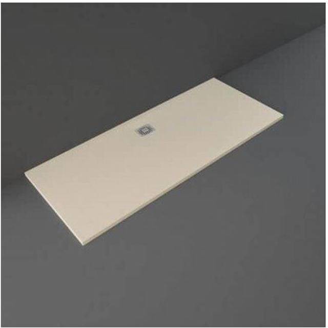RAK Ceramics Feeling Rectangular Bathtub Replacement Shower Tray | Cappuccino | Stainless Steel | 1700mm x 700mm