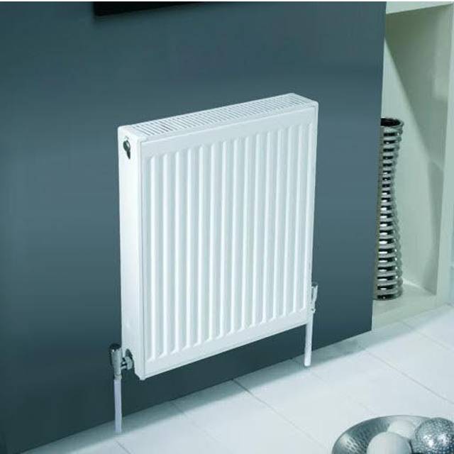 Kartell K-RAD Kompact Type 11 Single Panel with Single Convector Horizontal Radiator | White | Metal | 900mm x 800mm