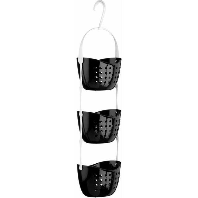 Dara 3 Tier Black Shower Caddy