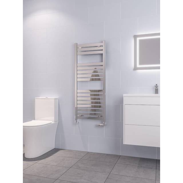 Eastbrook Staverton Tube on Tube Curve Towel Radiators - Chrome - Various Sizes - 1800mm x 500mm