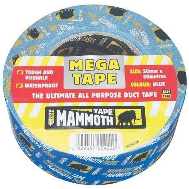 Mega Mammoth All Purpose Duct Tape Black 50mm 50m