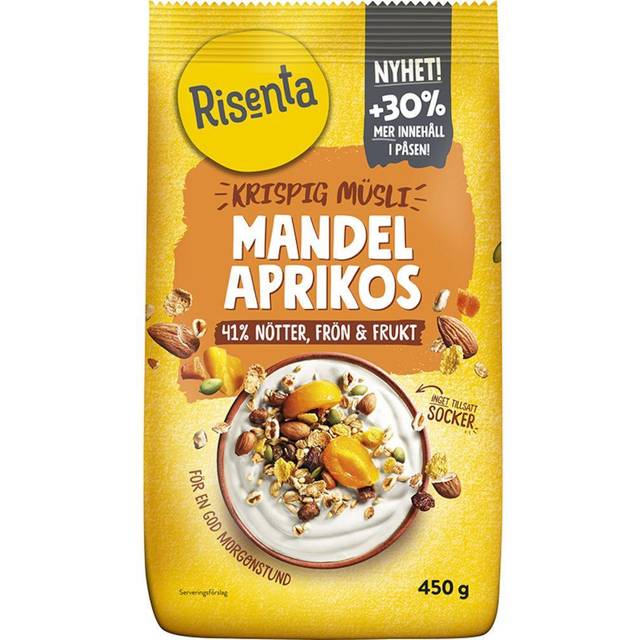 Risenta Krispig Müsli Mandel Aprikos 450 g