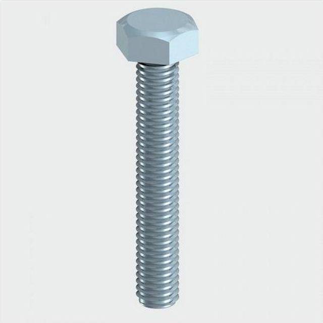 TIMCO M8 x 50mm Hexagon Head High Tensile Zinc Set Screw Grade 8.8 Qty 200
