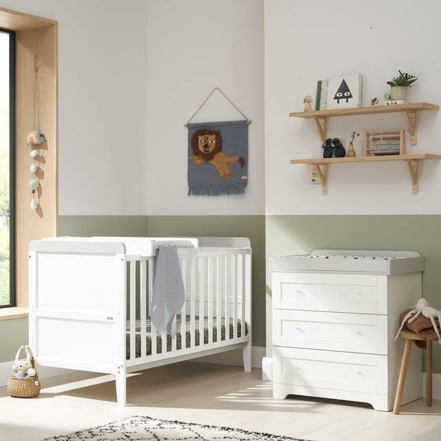 Tutti Bambini Rio 2Pc Room Set White/Dove Grey, White
