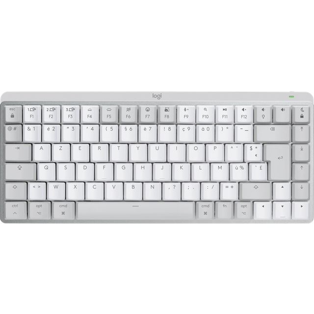 Logitech Det trådlösa tangentbordet MX Mechanical Mini for Mac in Ljusgrå, Français (Azerty)