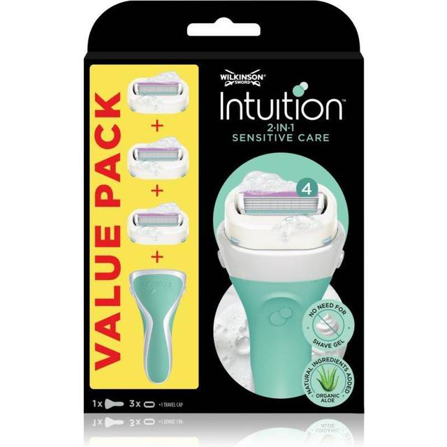 Wilkinson Sword Intuition 2 in 1 Sensitive Care Rakhyvel + utbyteshuvuden 3 st
