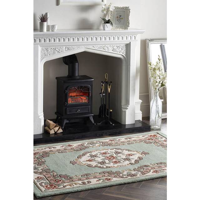 Origins Shensi Green Traditional Wool Rug