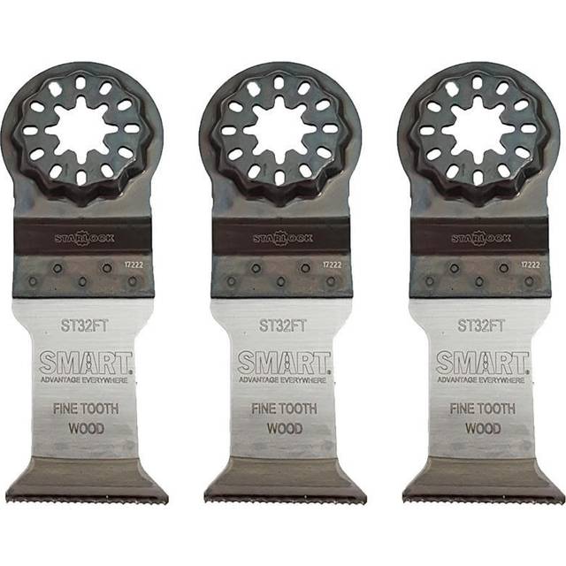 SMART ST32FT3 Starlock 32mm Fine Tooth Wood Multi Tool Blade Pack Of 3
