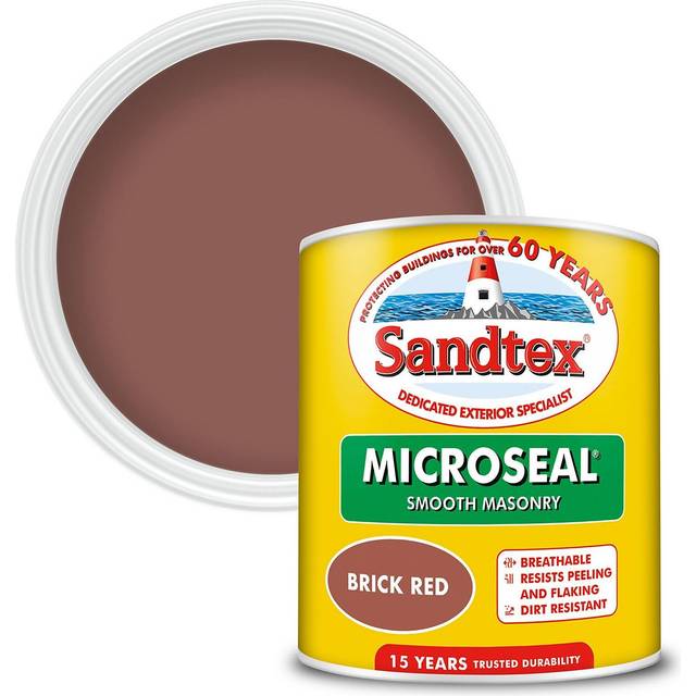 Sandtex microseal smooth masonry brick red 1l