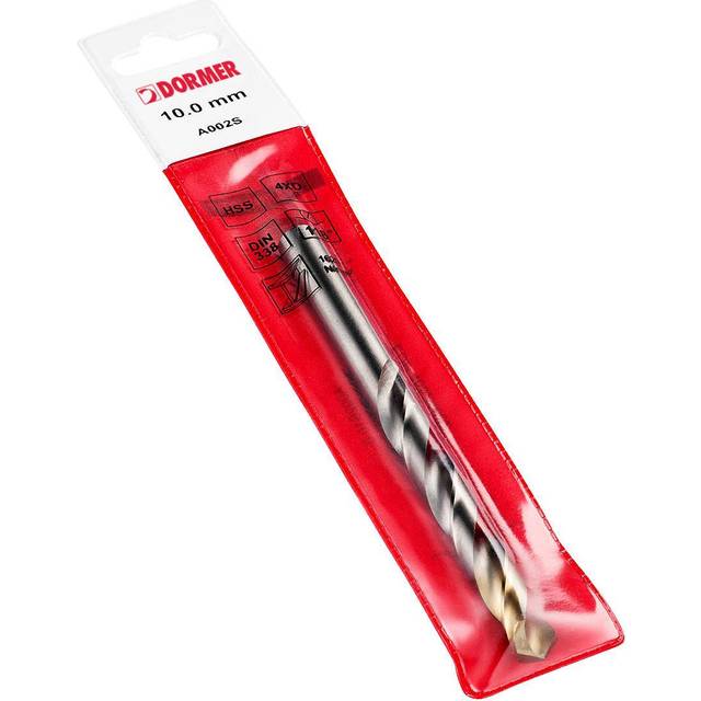 Dormer A002S 8.50MM HSS Straight Shank Jobber Drill - TiN Tipped -Pouch Pack